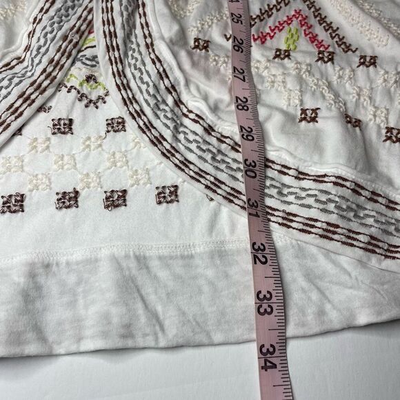 Johnny Was topper Blouse Open Front Embroidered size XS - Picture 10 of 12